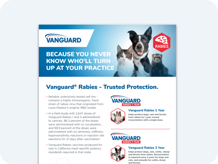 Vanguard sales puppy shots